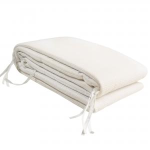 Bed bumper waffle white