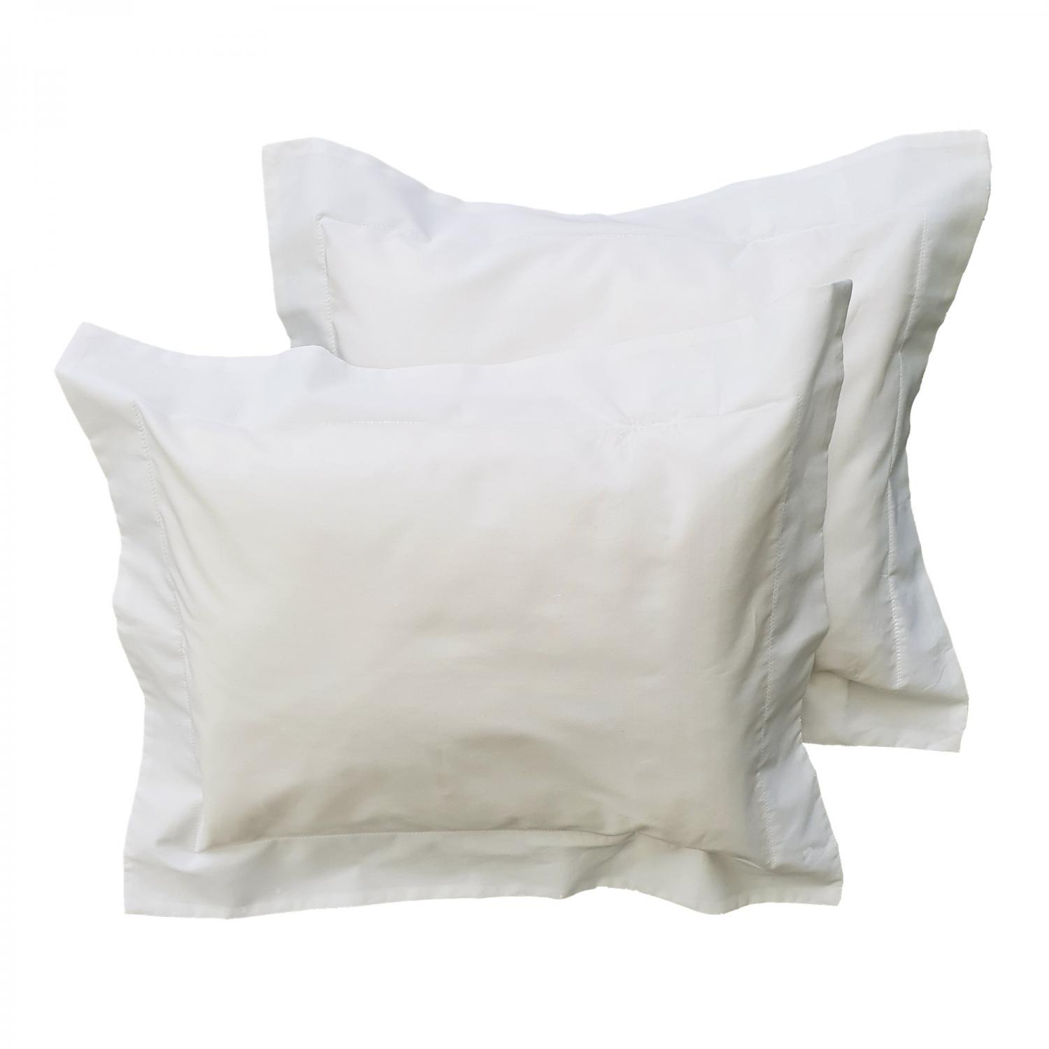 Pillow case 2 pcs baby white classic GOTS