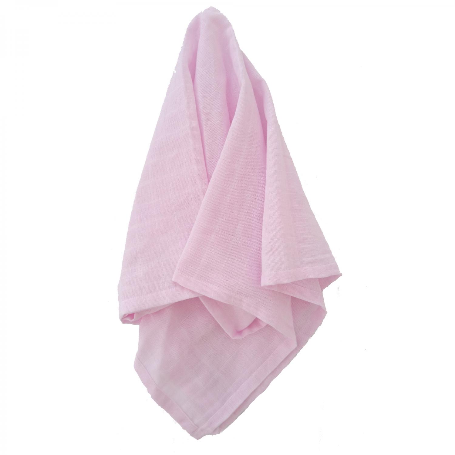 Muslin blanket pink GOTS