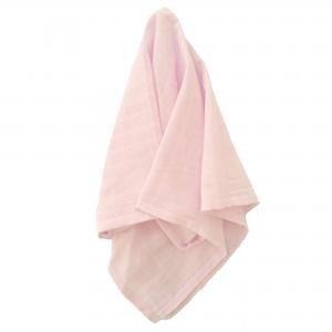 Muslin blanket pale pink GOTS