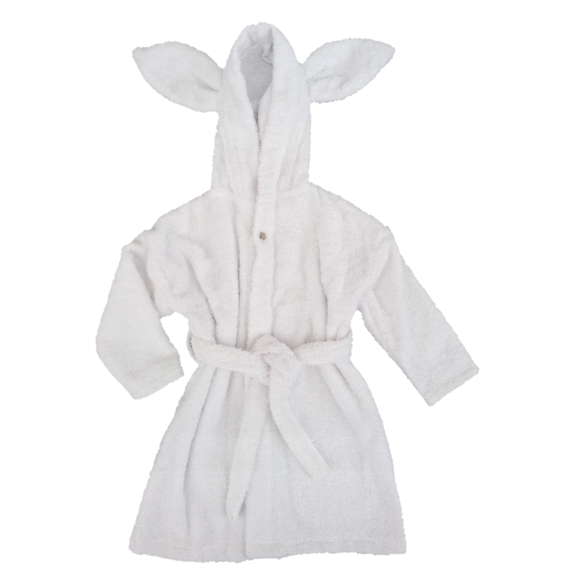 Bath robe rabbit white 74/80 GOTS