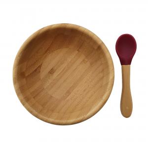 Bamboo bowl red