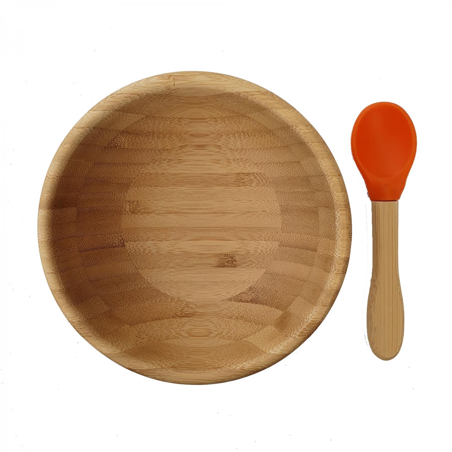 Bamboo bowl orange