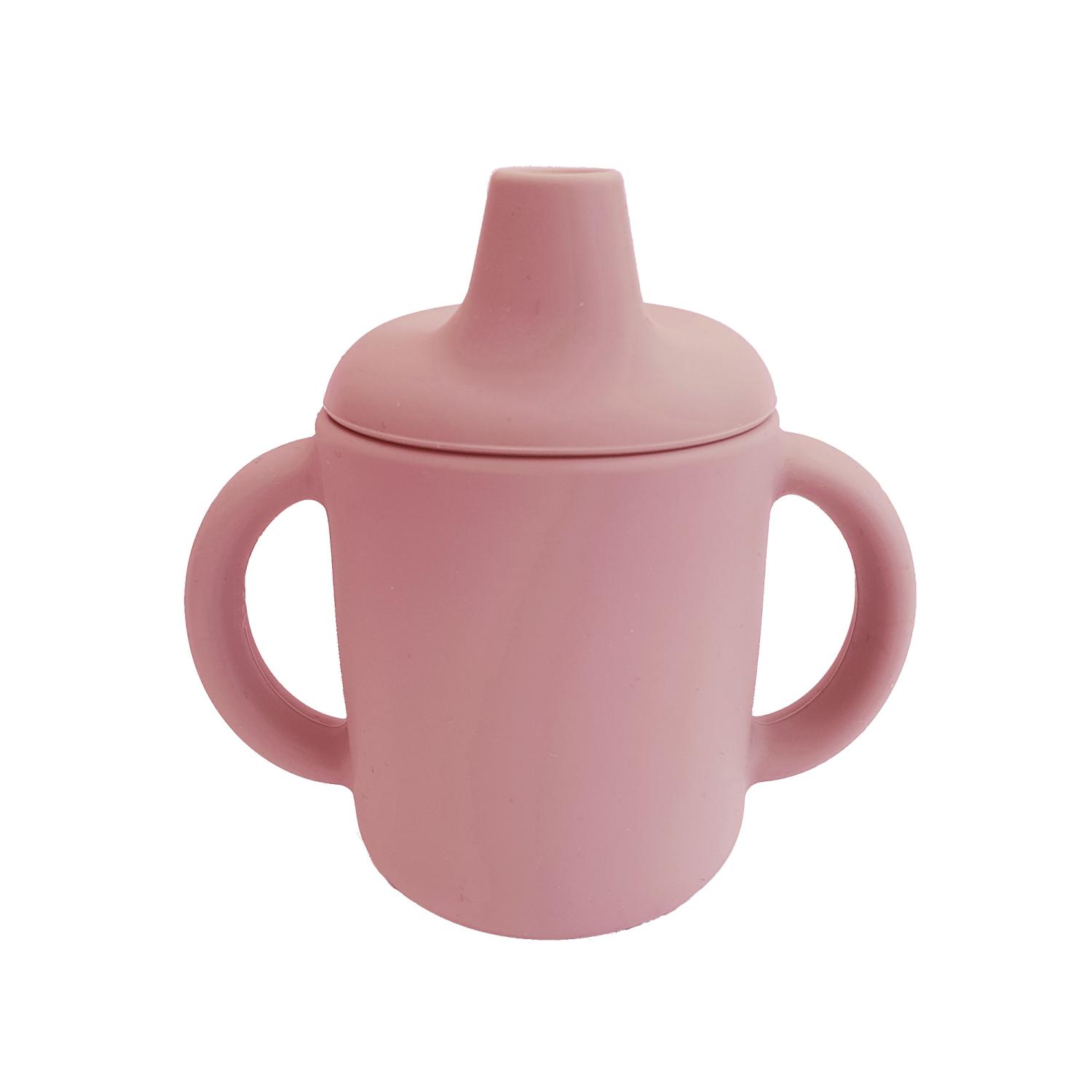 Sippy cup silicone dusty rose
