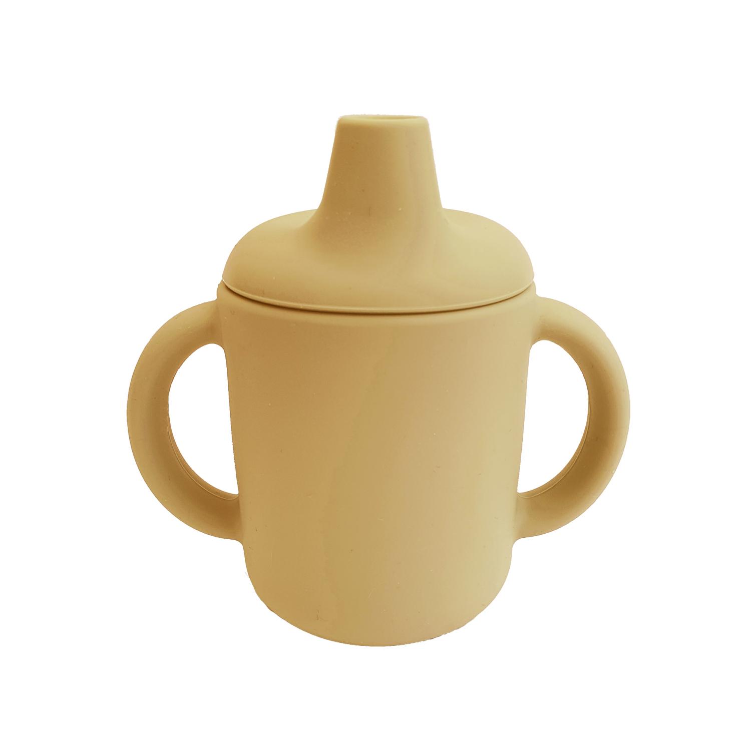 Sippy cup silicone ochre