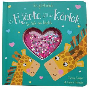 En glitterbok - Ett hjärta fyllt av kärlek