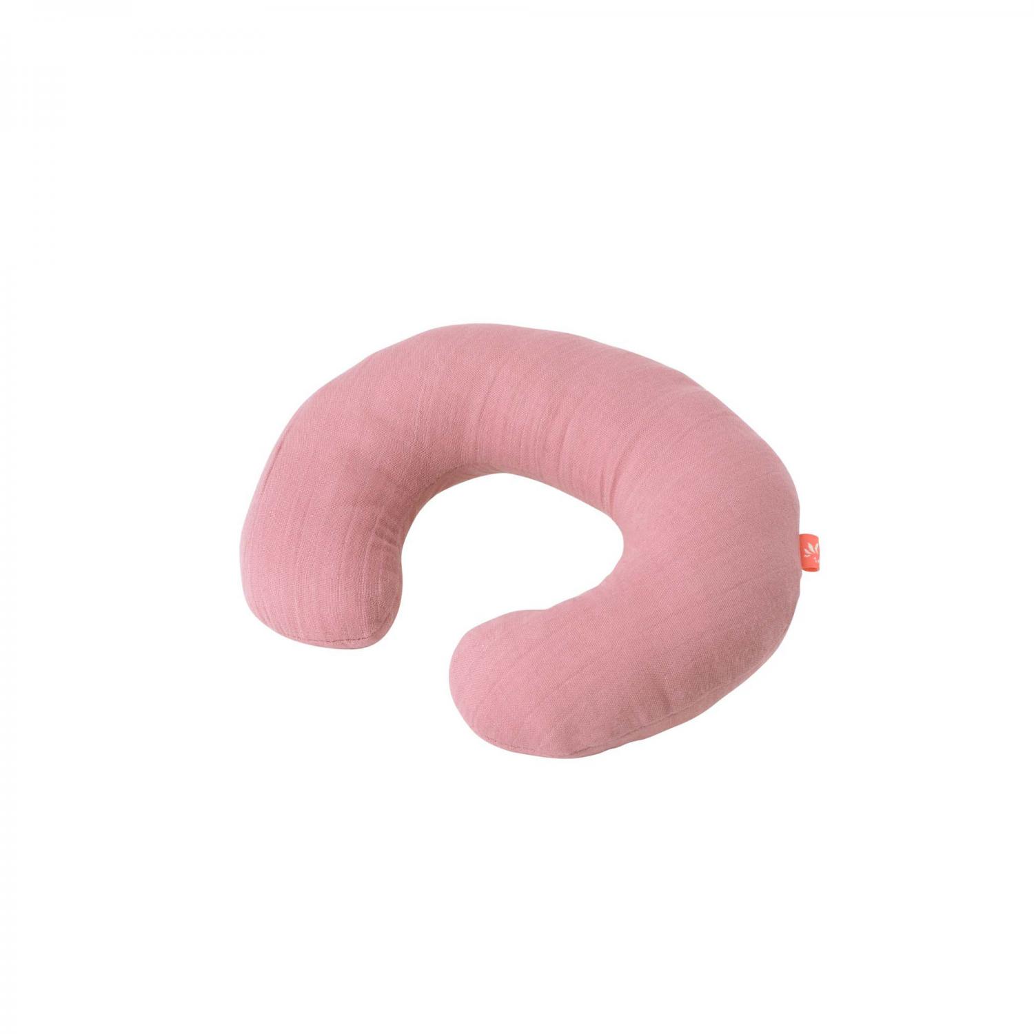 Neck Pillow Muslin Pink