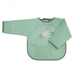 Bib with sleeves green planet eco