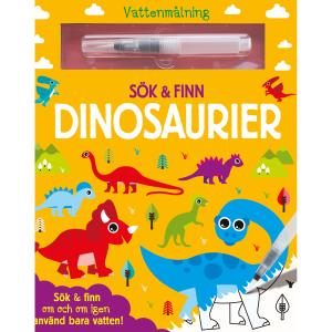 Vattenmålning sök & finn - Dinosaurier