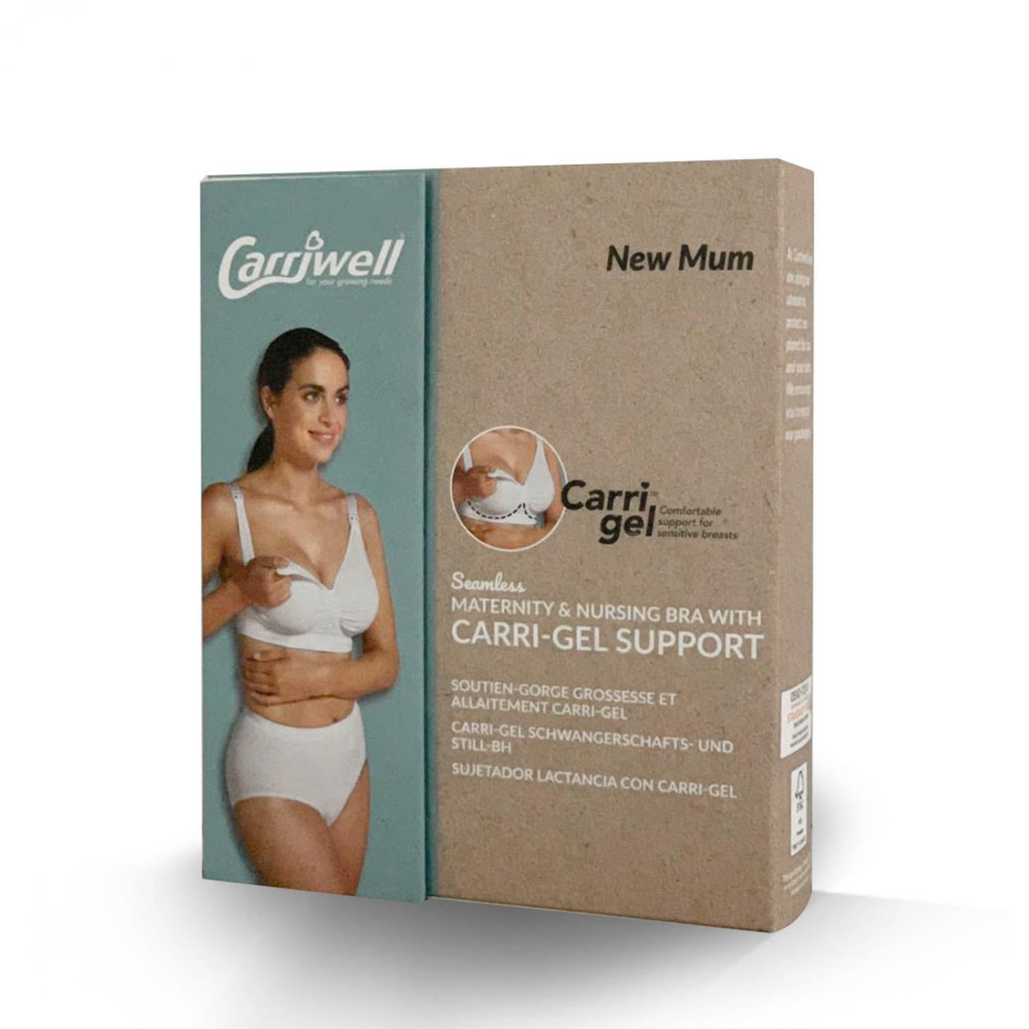 Carriwell Crossover Sleeping Nursing Bra White- Small for Mothers