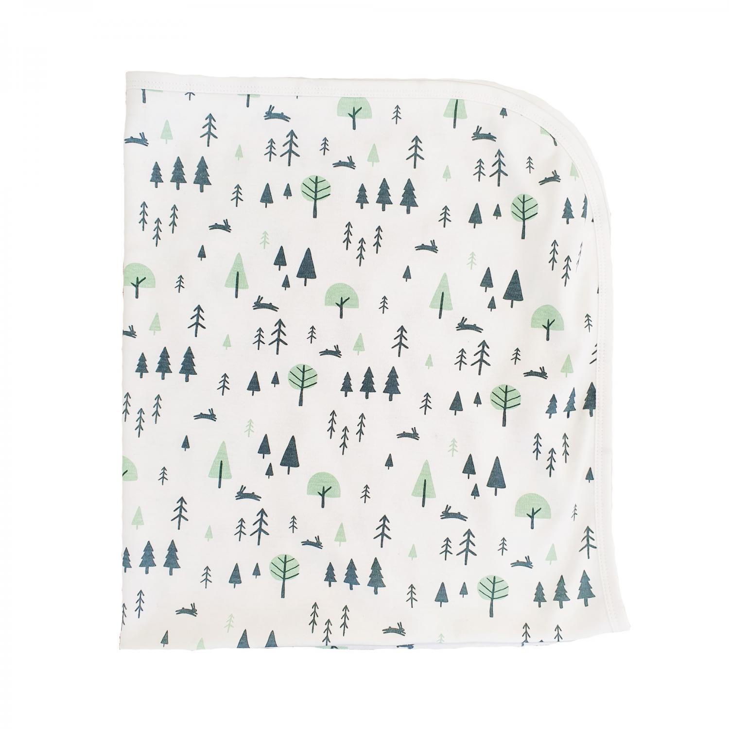 Baby blanket forest GOTS