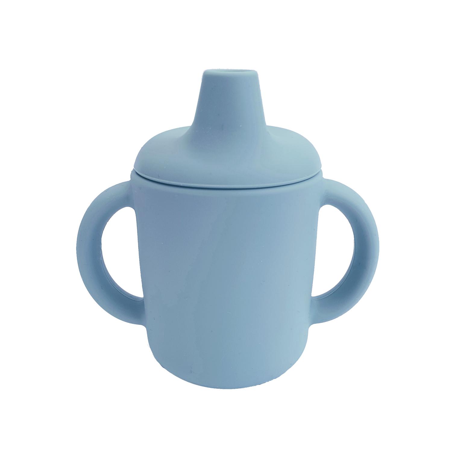 Sippy cup silicone stone blue
