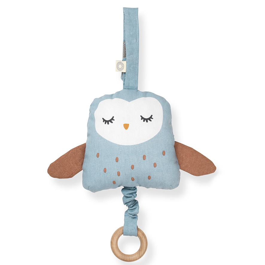 Ugla blue owl musical toy