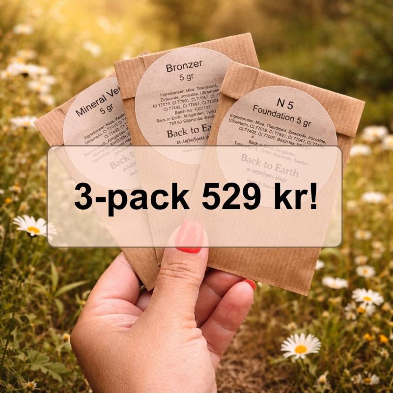 3-pack med refillpåsar!