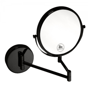 Makeup-spegel Black, svart matt, Duschbyggarna