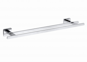 Handduksstång Angle 55 cm, dubbel, krom, Duschbyggarna
