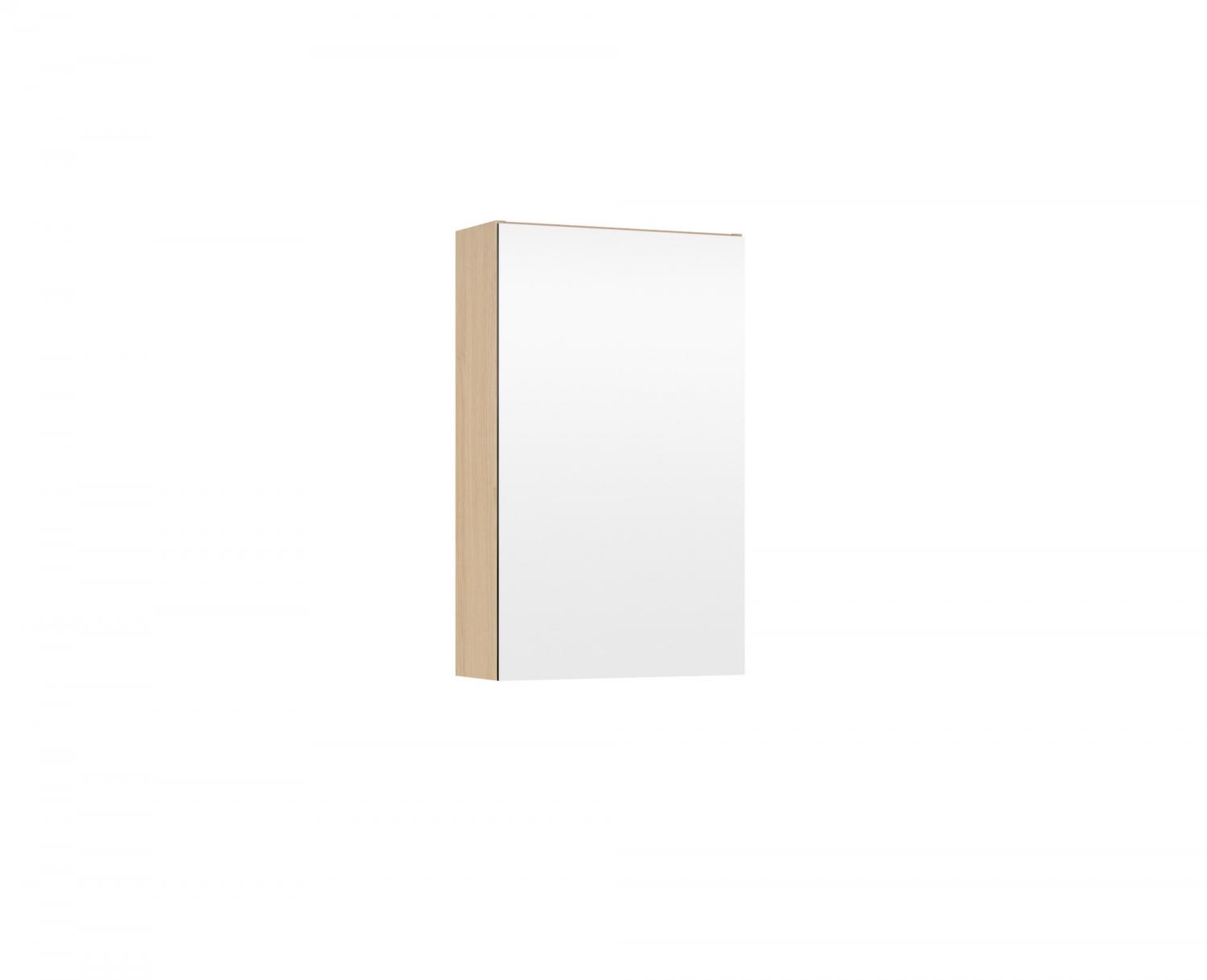 Choice spegelskåp med en dörr, H655 D160 B600, högblank vit