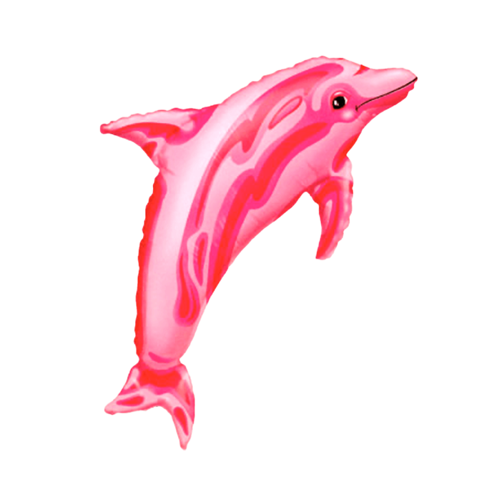 Folieballong - Delfin Rosa Shape