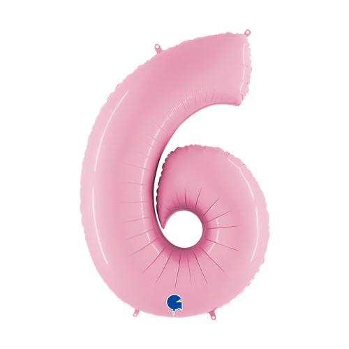 Ballongsiffra - Sex Pastellrosa 100 cm