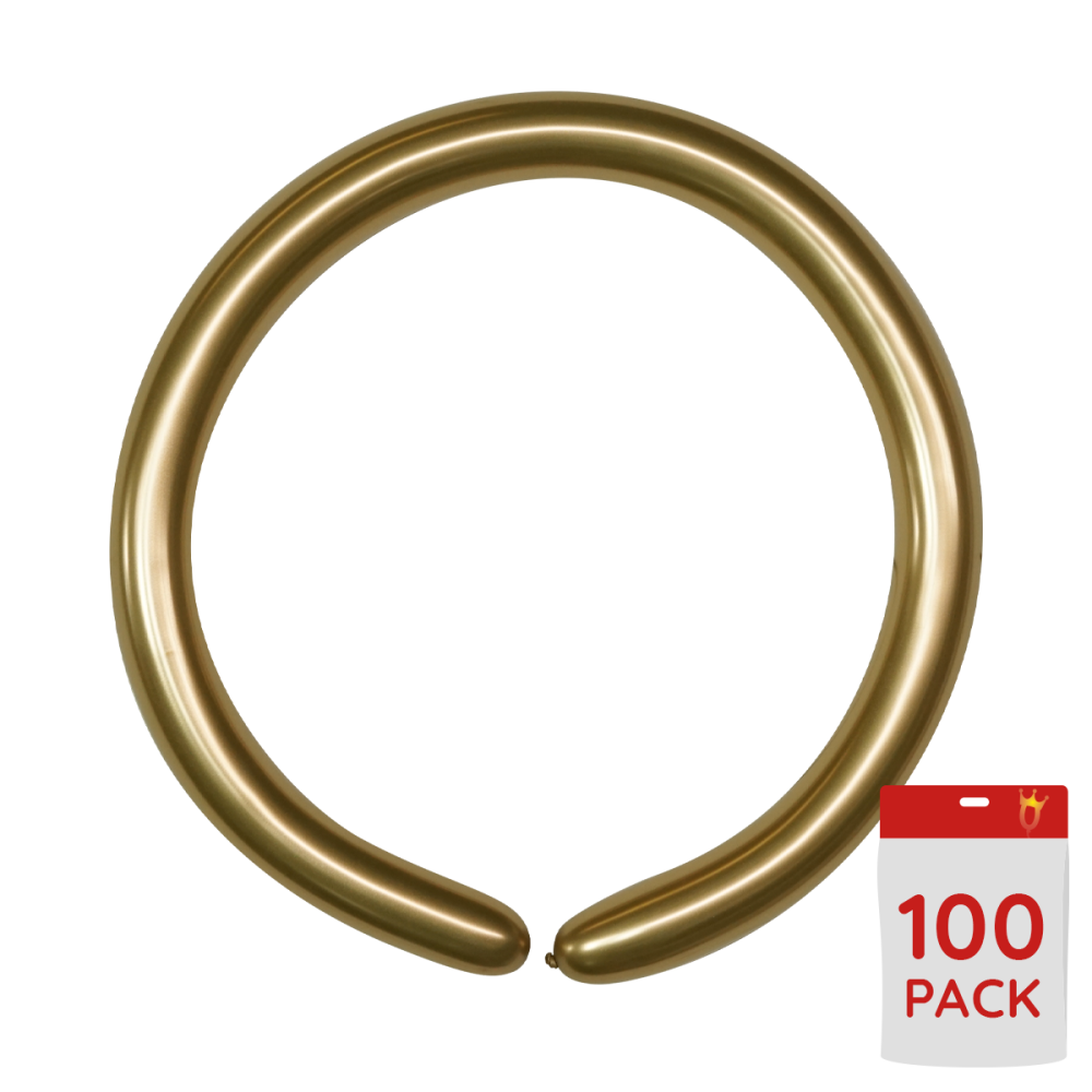 Modelling balloons - Gold Chrome 100-pack