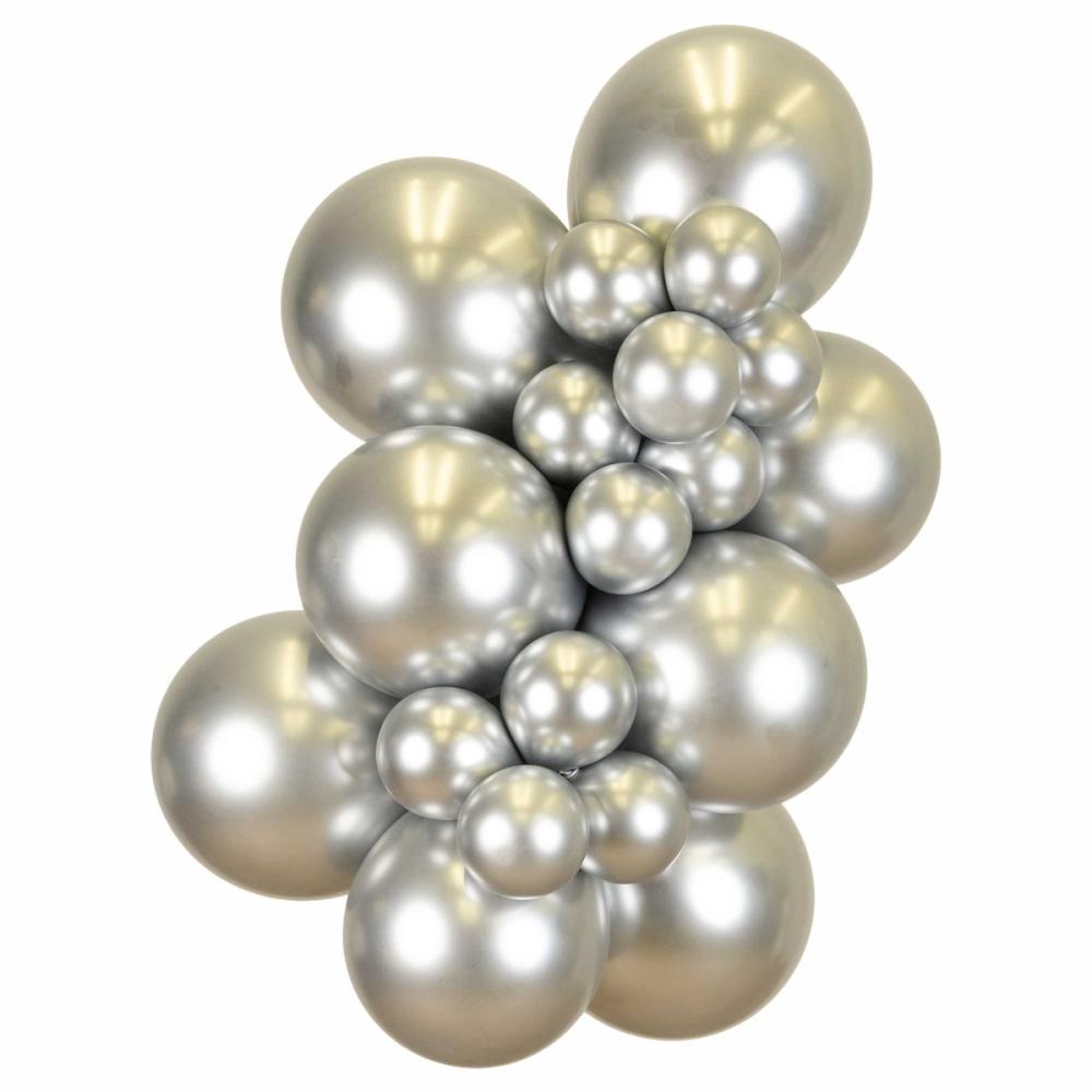 Modelling balloons - Silver Chrome 100-pack