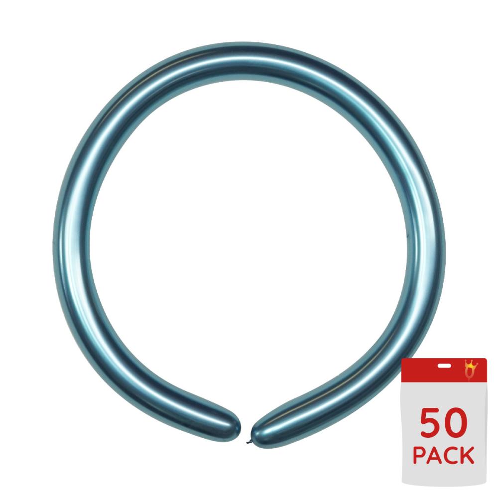 Modelling balloons - Blue Chrome 50-pack