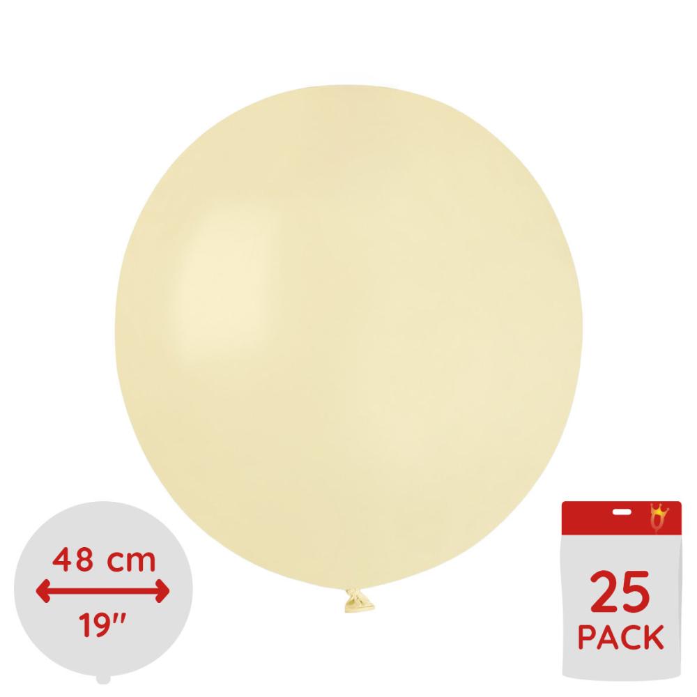 Latexballonger - Butter 48 cm 25-pack