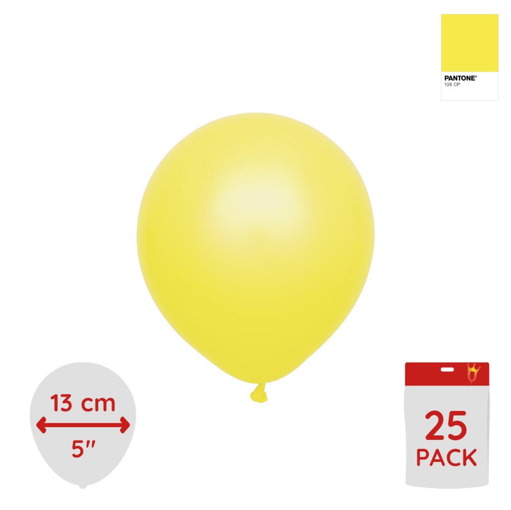 Latexballoons - Yellow 13 cm 25-pack