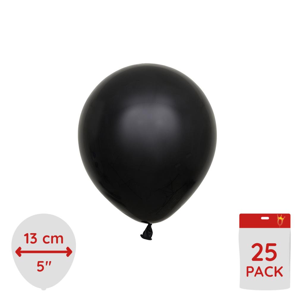 Latexballoons - Black 13 cm 25-pack