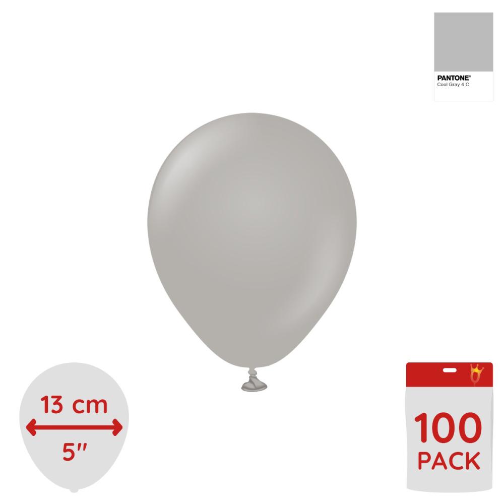 Latexballoons - Grey 13 cm 100-pack