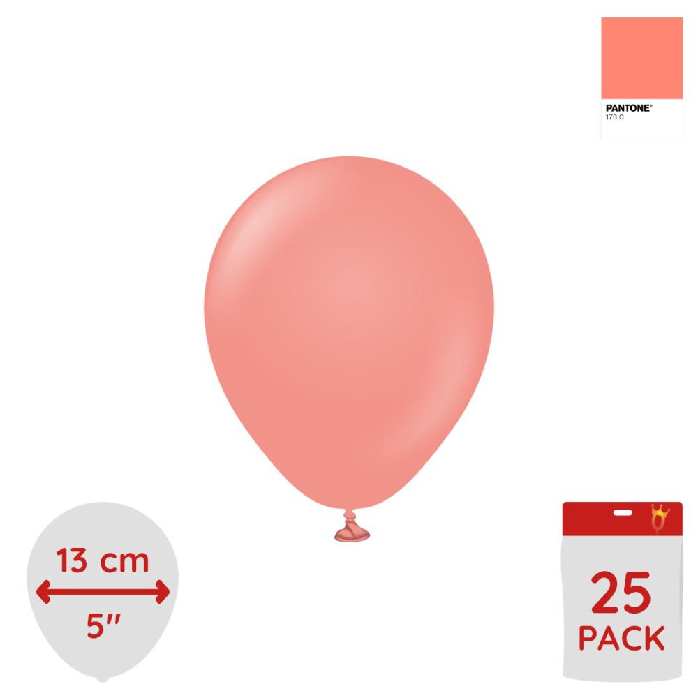 Latexballoons - Coral 13 cm 25-pack
