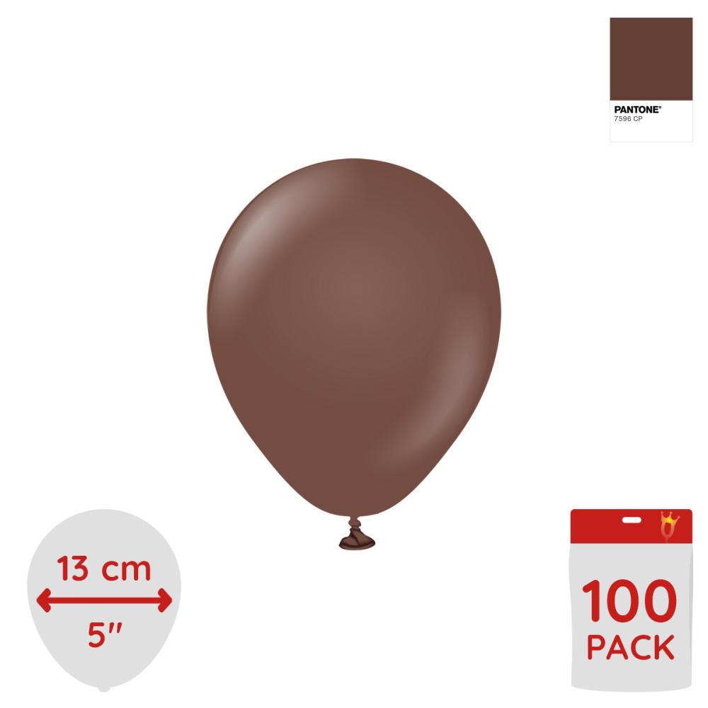 Latexballoons - Chocolate Brown 13 cm 100-pack