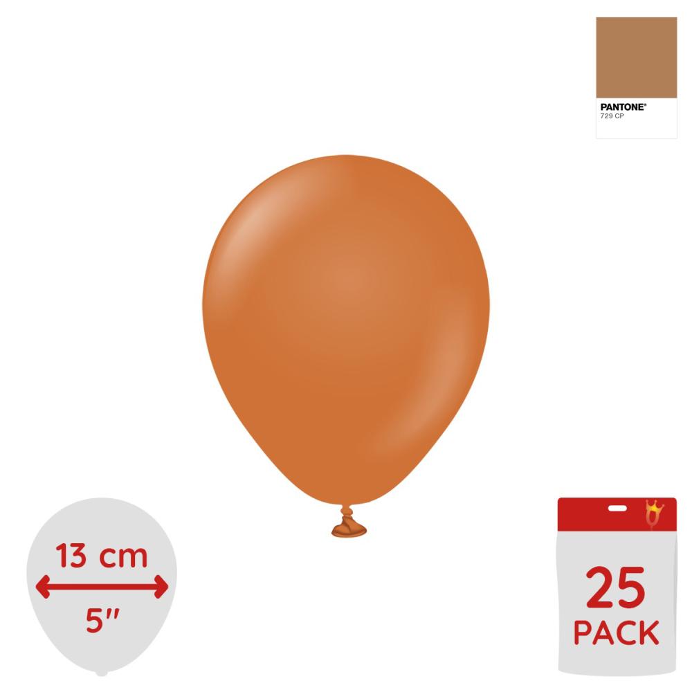 Latexballoons - Caramel Brown 13 cm 25-pack