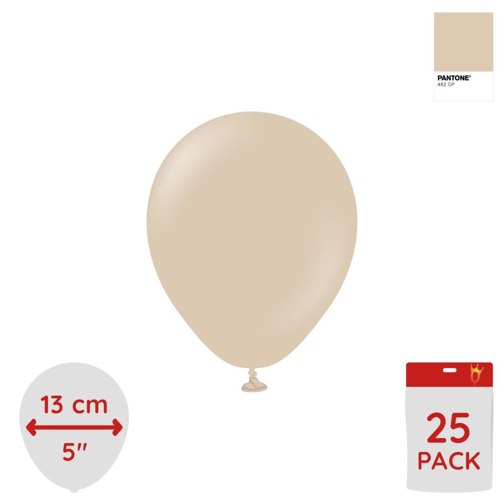 Latexballoons - Hazelnut 13 cm 25-pack