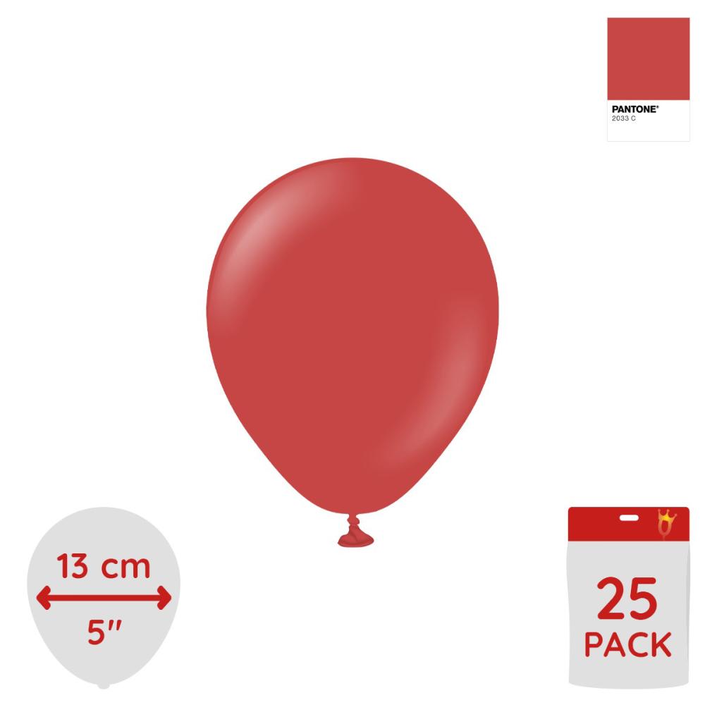 Latexballoons - Deep Red 13 cm 25-pack