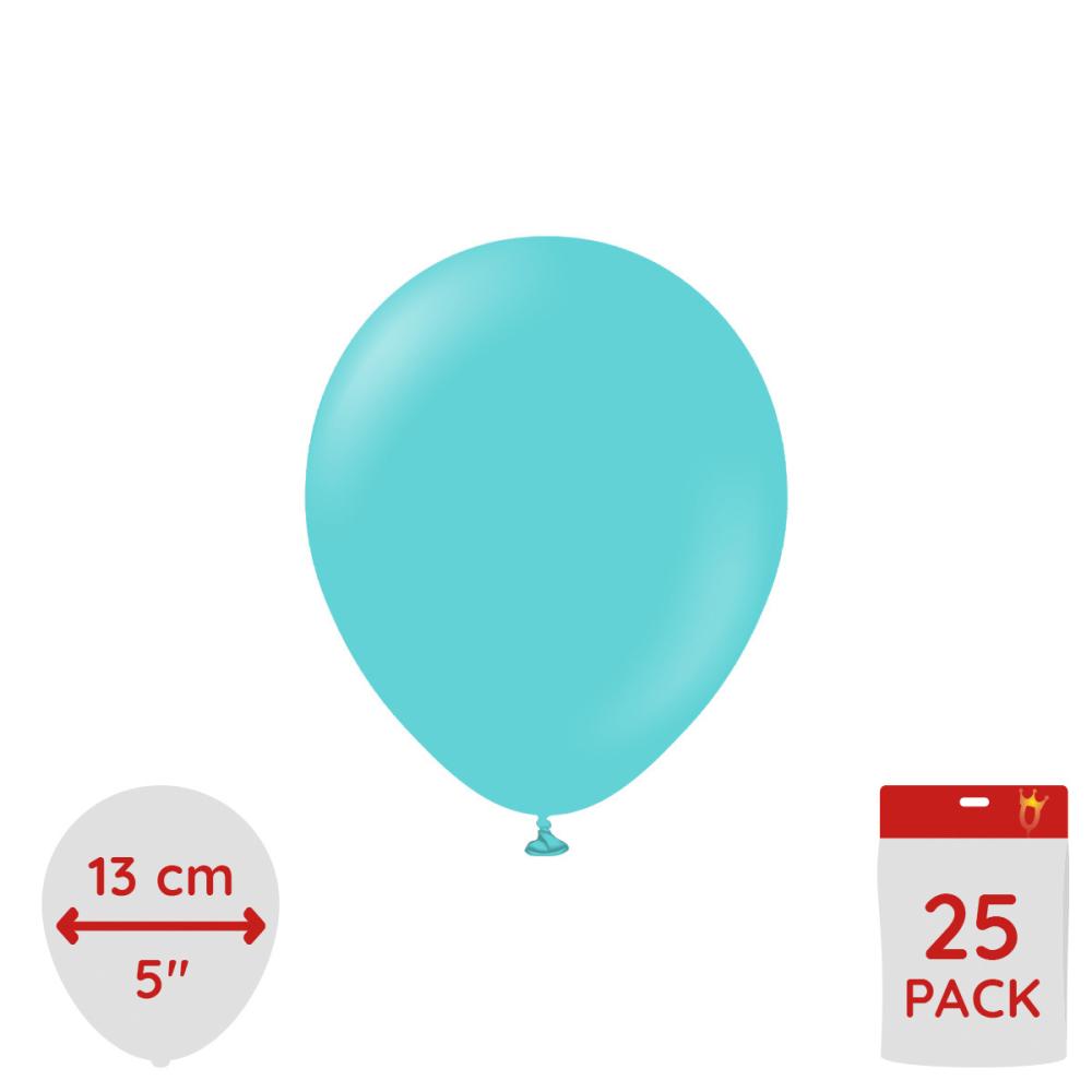 Latexballoons - Aqua 13 cm 25-pack