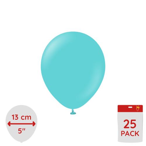 Latexballoons - Aqua 13 cm 25-pack