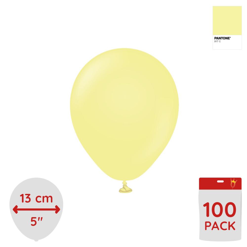 Latexballoons - Macaron Yellow 13 cm 100-pack