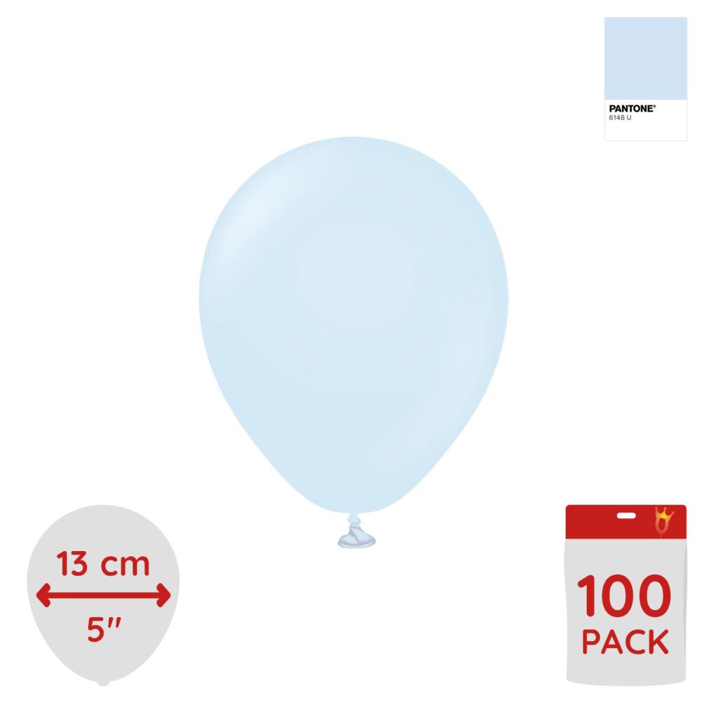 Latexballoons - Macaron Baby Blue 13 cm 100-pack