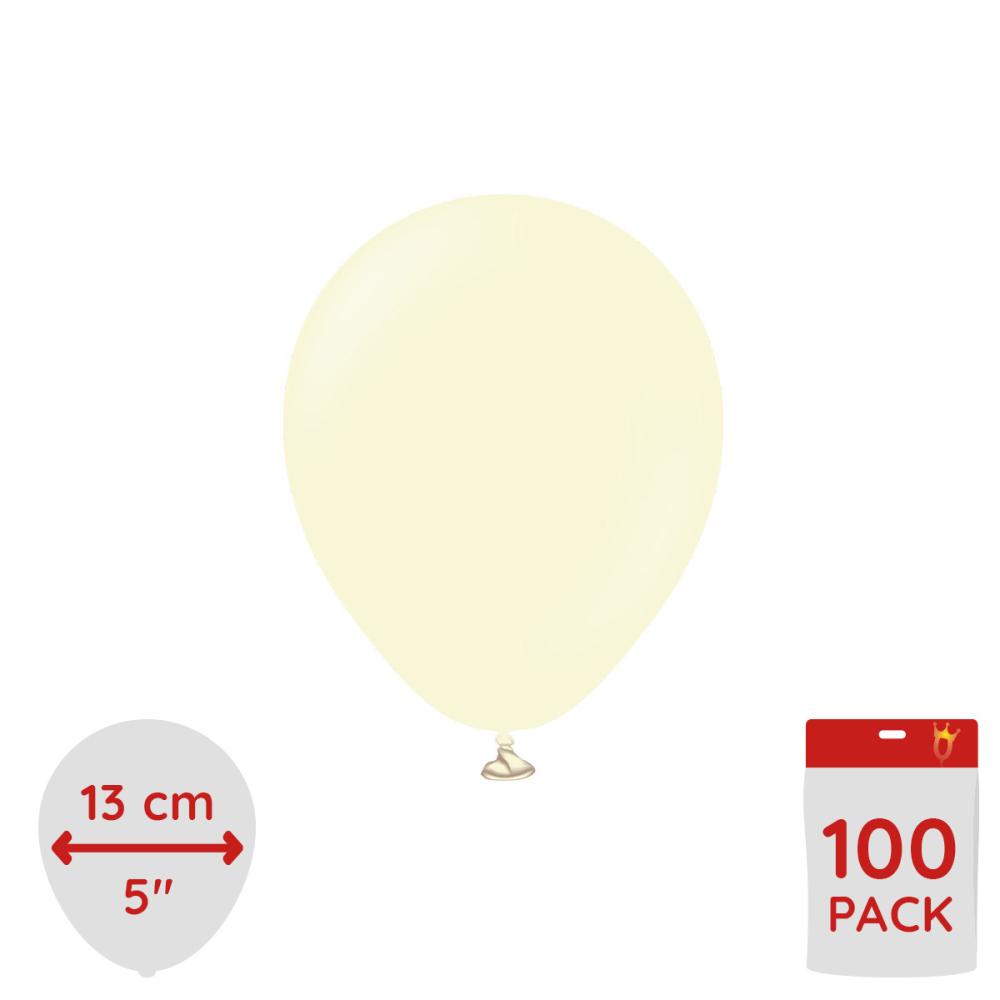 Latexballoons - Pale Yellow 13 cm 100-pack