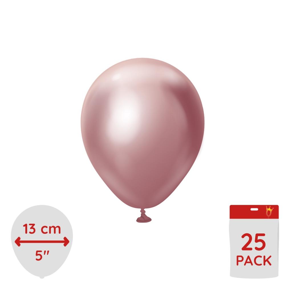 Latexballoons - Pink Chrome 13 cm 25-pack
