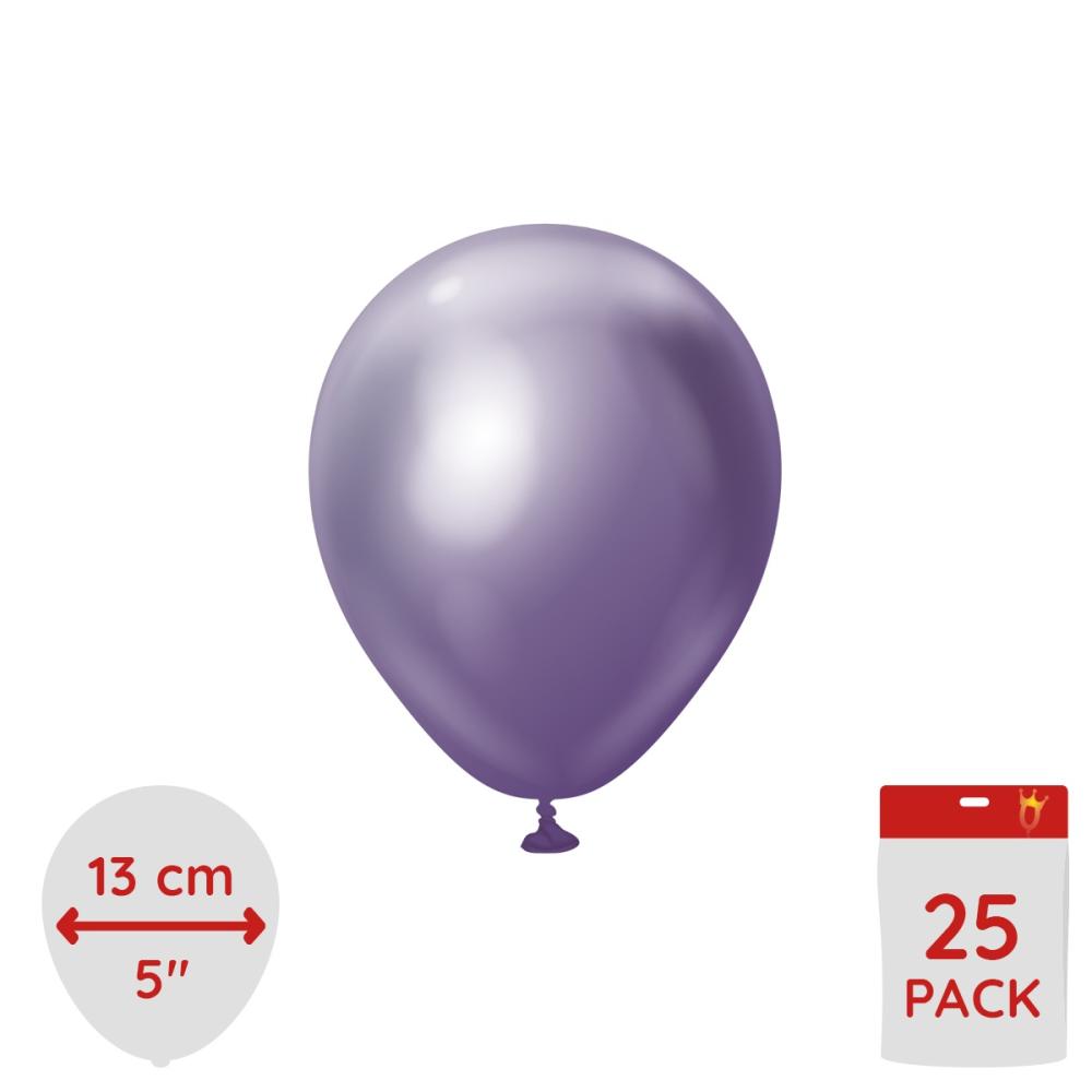 Latexballoons - Purple Chrome 13 cm 25-pack