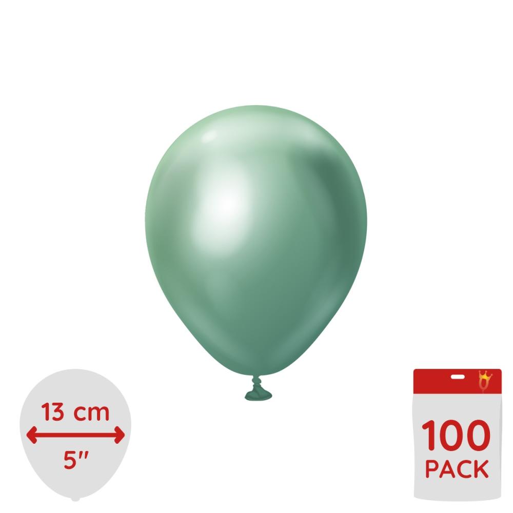Latexballoons - Green Chrome 13 cm 100-pack