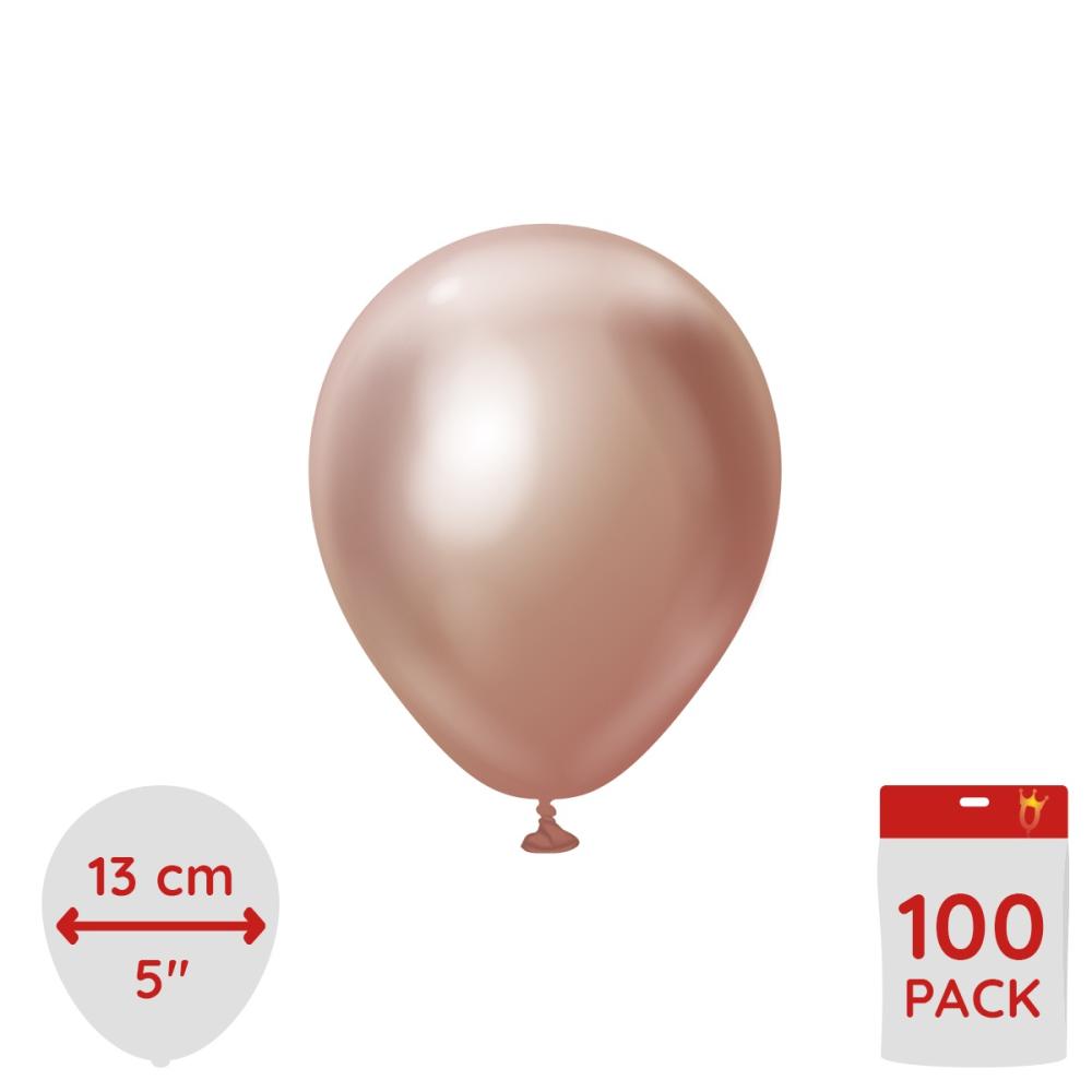 Latexballoons - Rose Gold Chrome 13 cm 100-pack