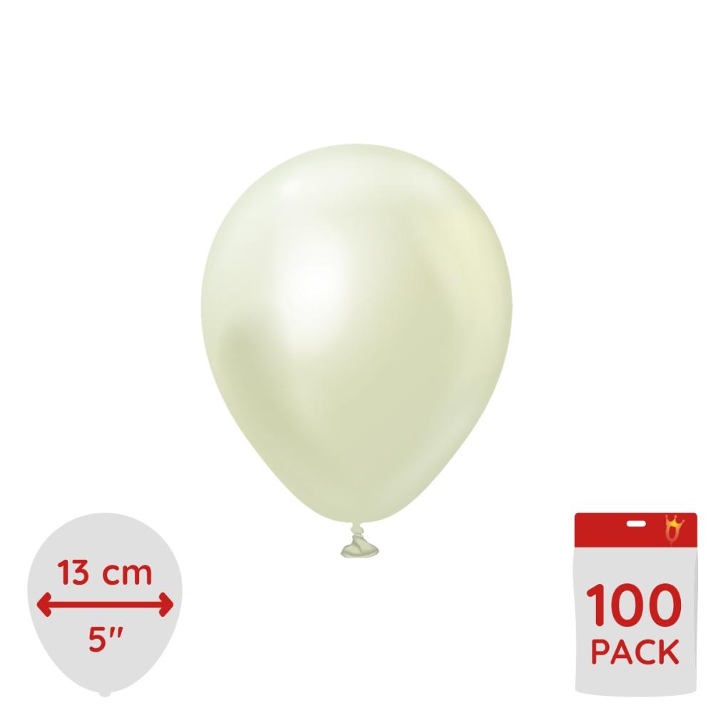 Latexballoons - Green Gold Chrome 13 cm 100-pack