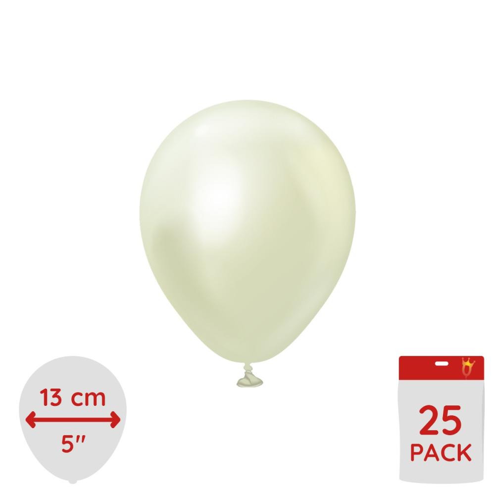 Latexballoons - Green Gold Chrome 13 cm 25-pack