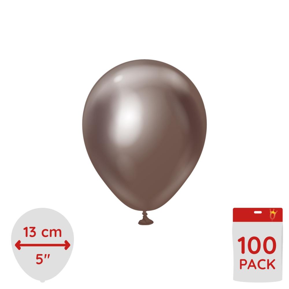 Latexballoons - Chocolate Chrome 13 cm 100-pack