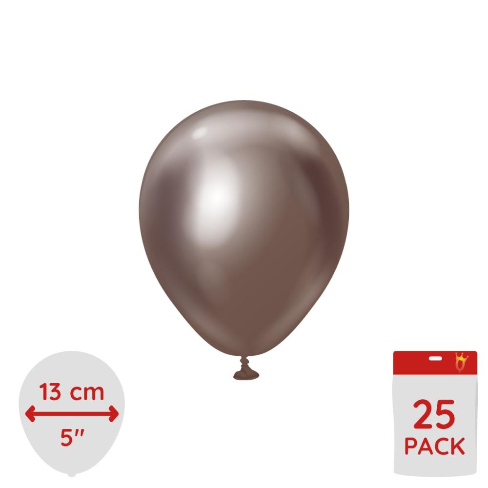 Latexballoons - Chocolate Chrome 13 cm 25-pack