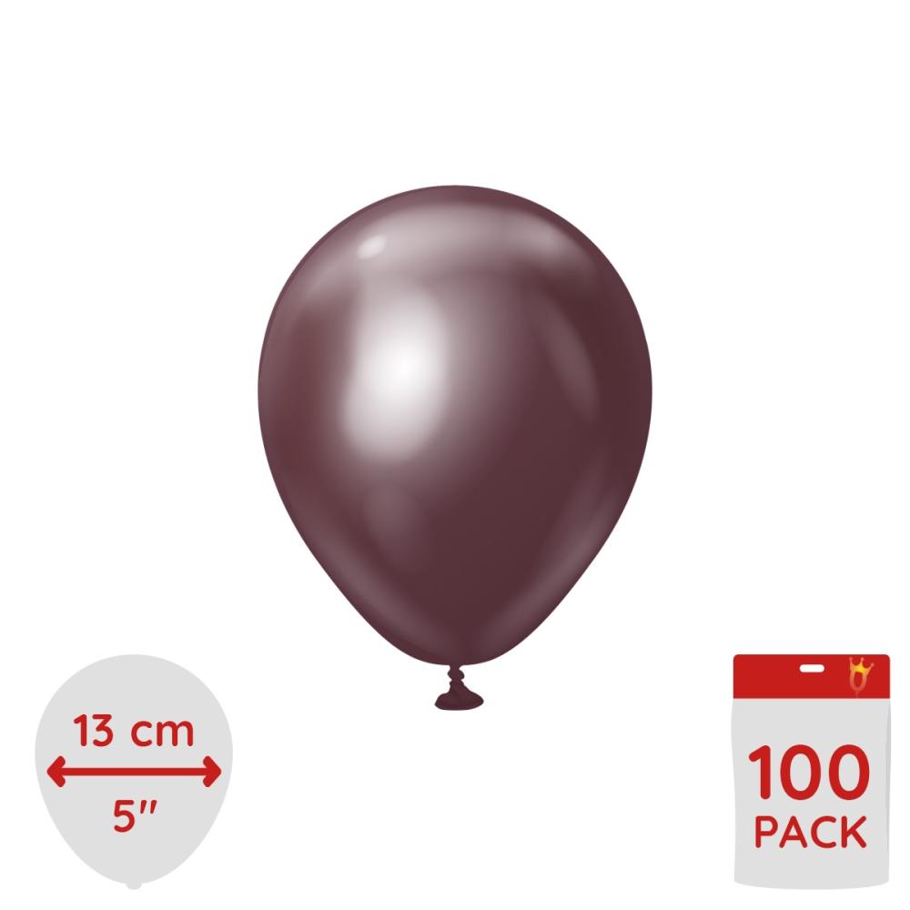 Latexballoons - Burgundy Chrome 13 cm 100-pack