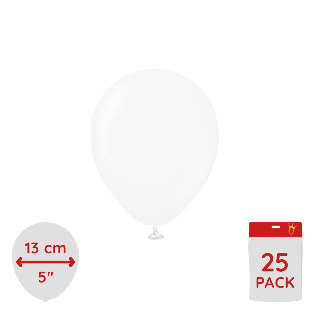 Latexballoons - Crystal Transparent 13 cm 25-pack